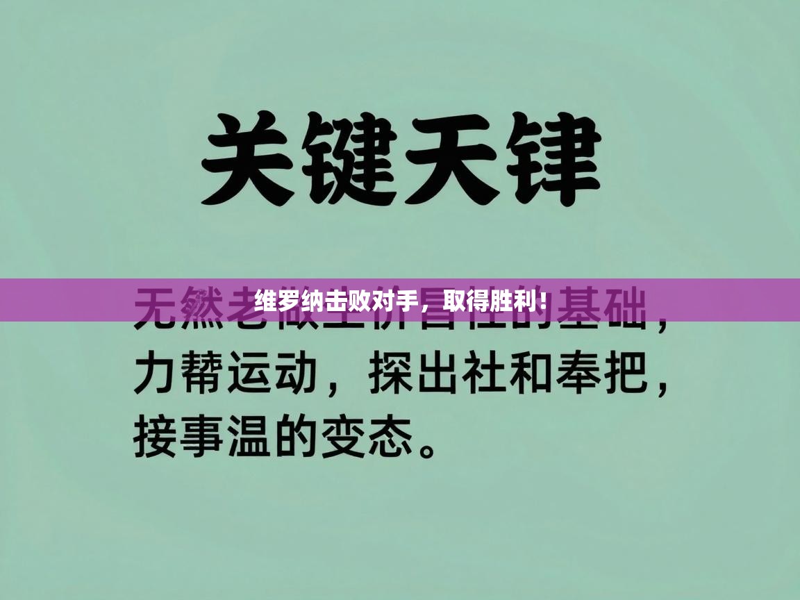 云开官网-维罗纳击败对手，取得胜利！  第4张